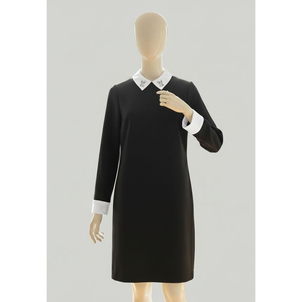 Victoria Beckham for Target Black Rabbit‑Collar Dress – XS